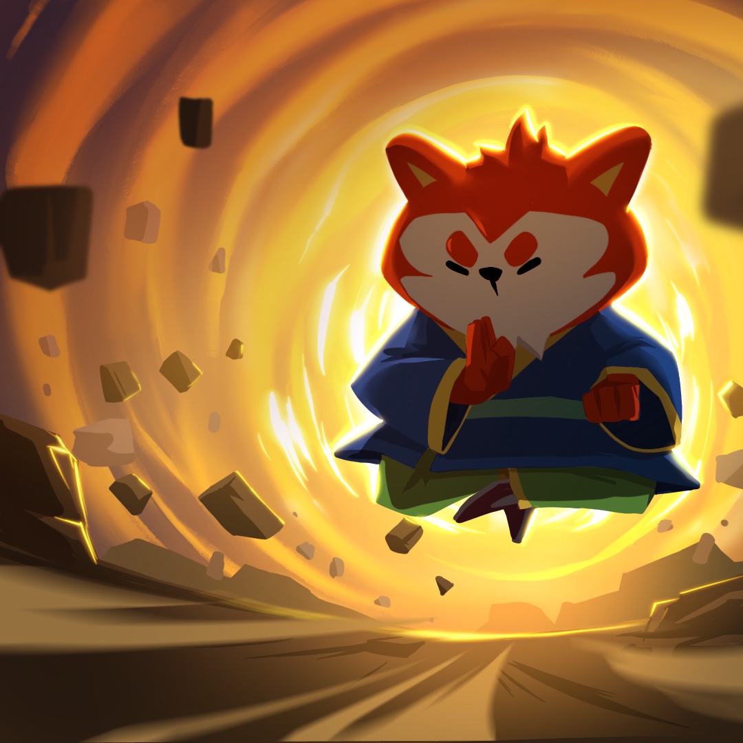 Zhao's powerful aura background